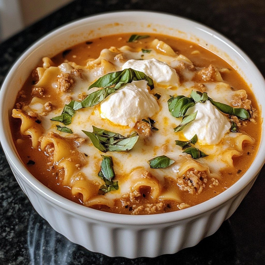 Creamy Lasagna Soup