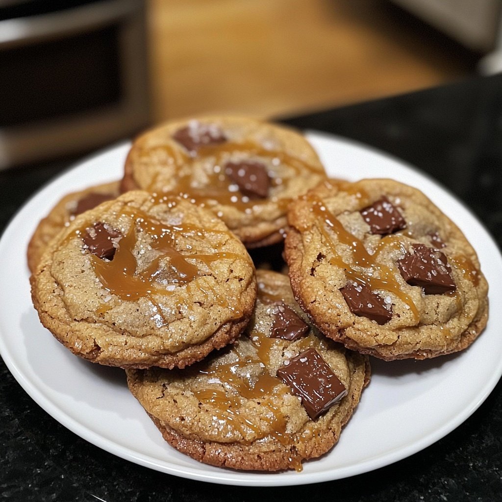 Salted Caramel Chocolate Cookies