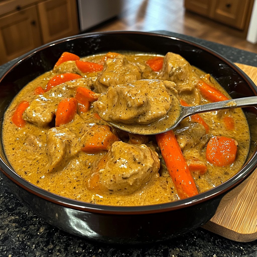 Creamy Slow Cooker Chicken with Vegetables