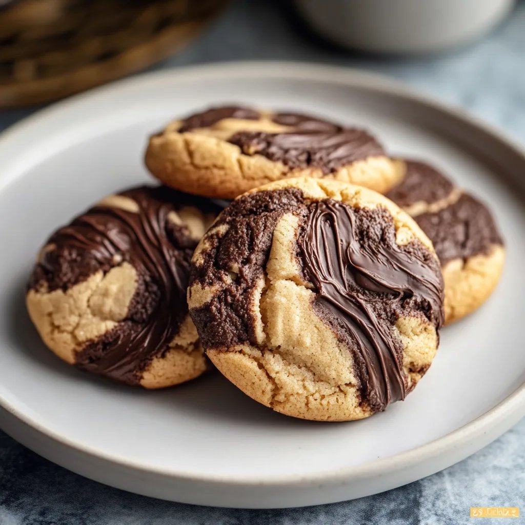 Amazing Chocolate Peanut Butter Swirl Cookies