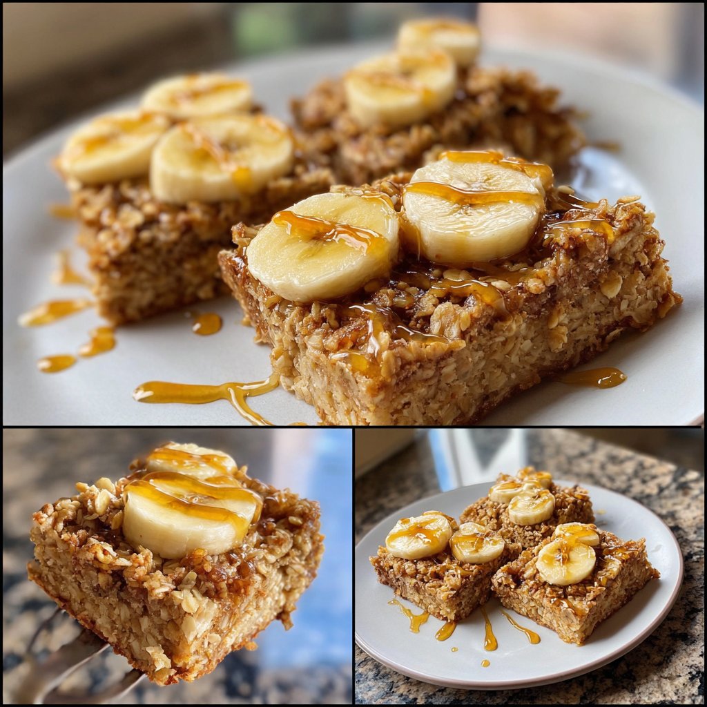 Banana Oat Yogurt Squares