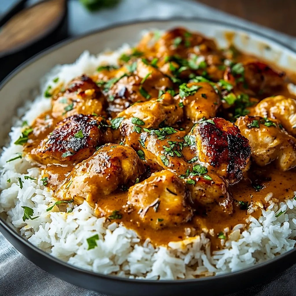 Best Smothered Chicken and Rice