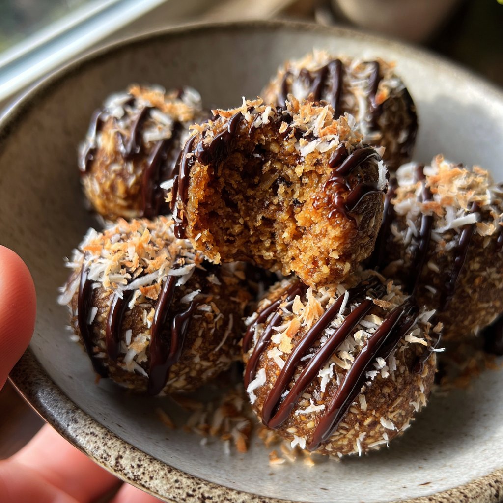 Chocolate Coconut Date Bites