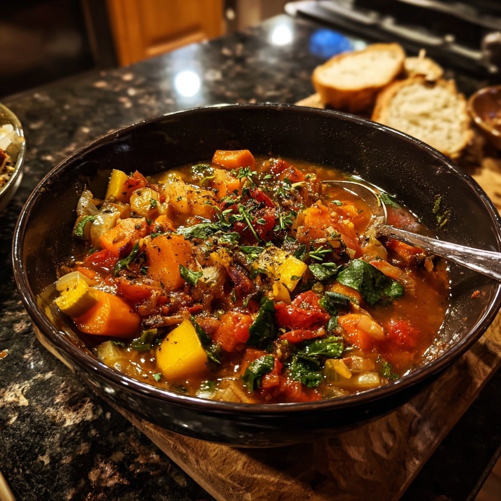 Healthy Crockpot Italian Vegetable Stew