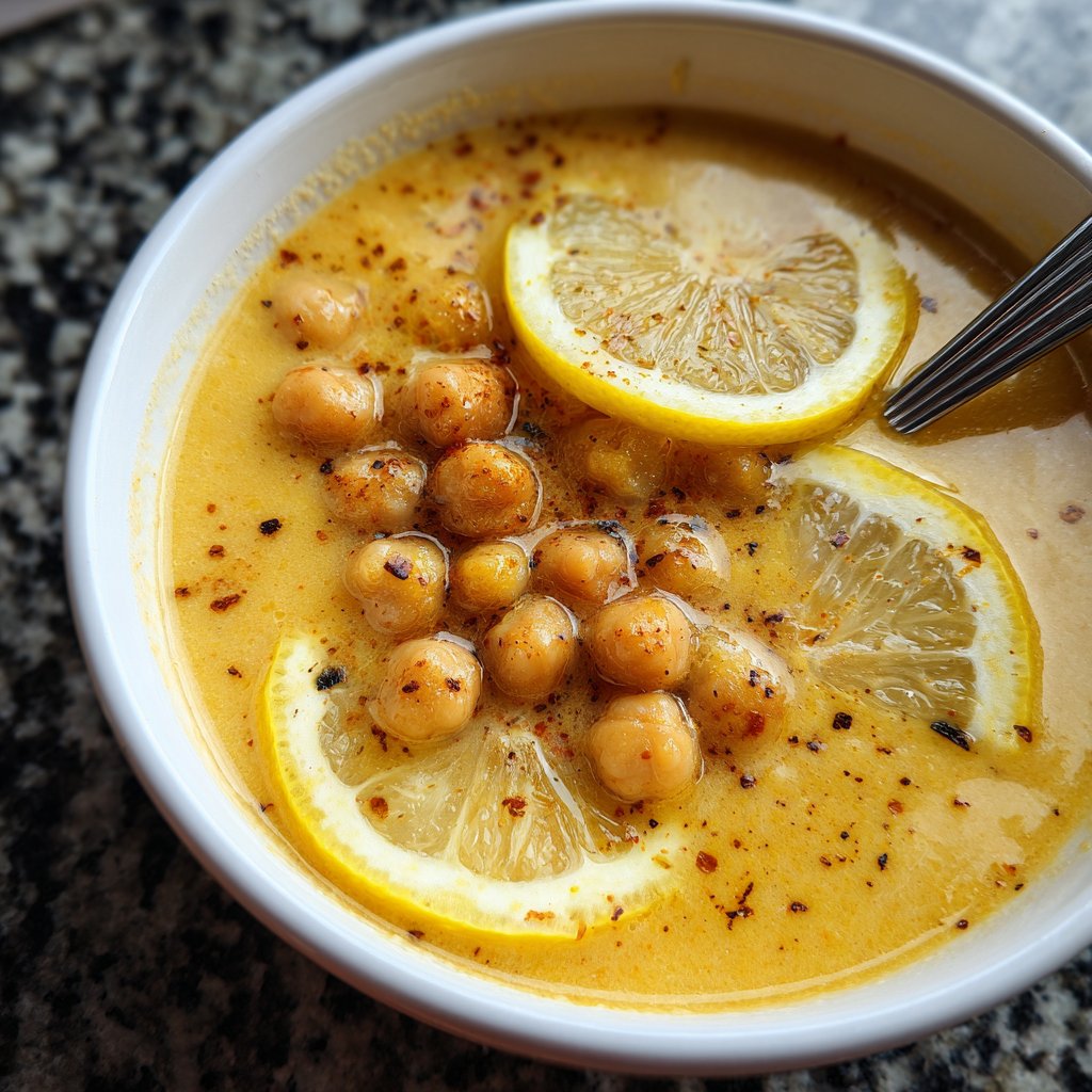 Creamy Lemon Chickpea Soup