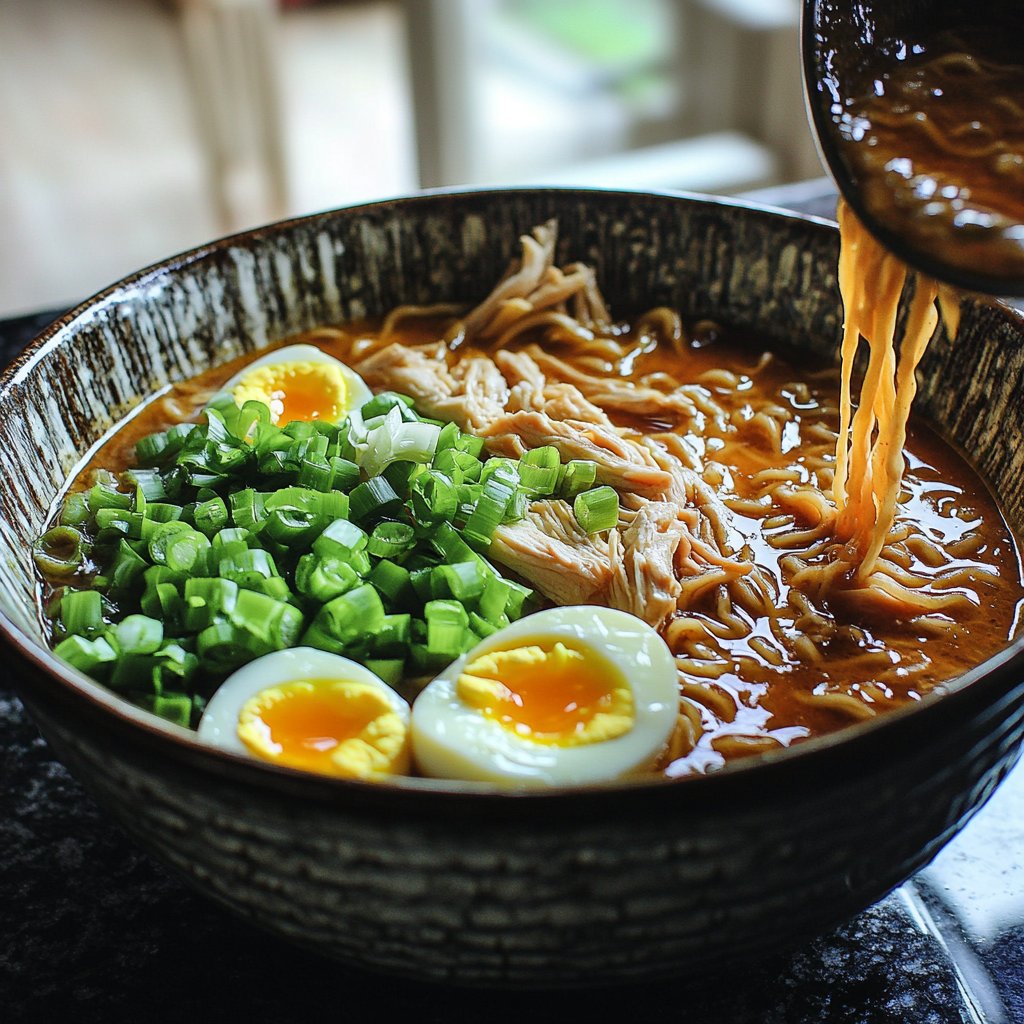 Set-It-and-Forget-It Slow Cooker Chicken Ramen-Inspired Soup