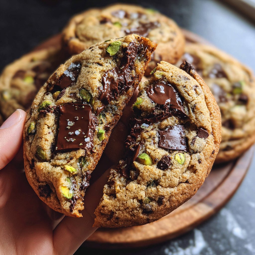 Chocolate Pistachio Cookies