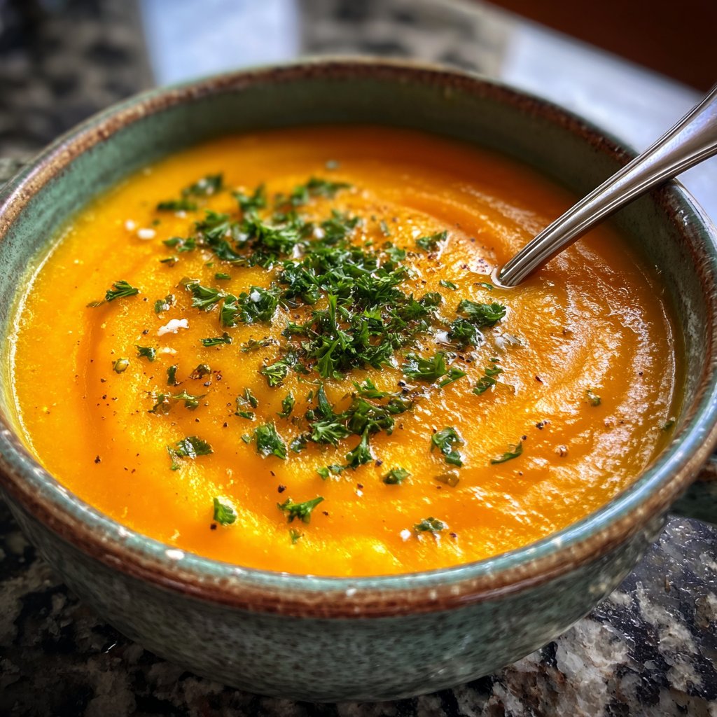 Creamy Carrot Ginger Soup