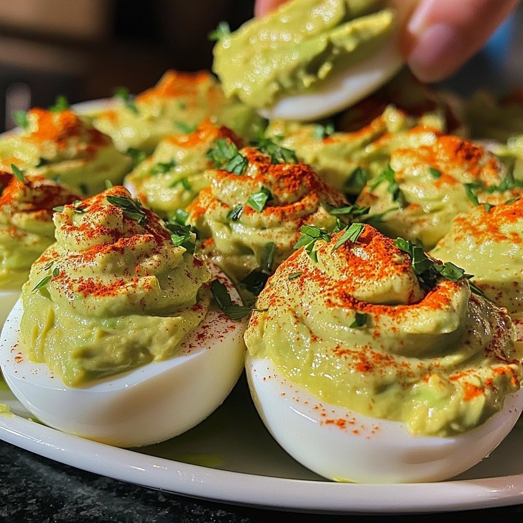 Avocado Deviled Eggs