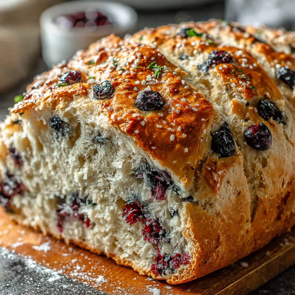 Lemon Blueberry Sourdough Bread Easy Method